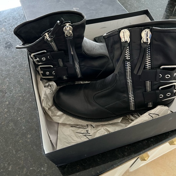 Giuseppe Zanotti Men's Morrison Multi-zipper Black BOOTS US 12 - Picture 2 of 4